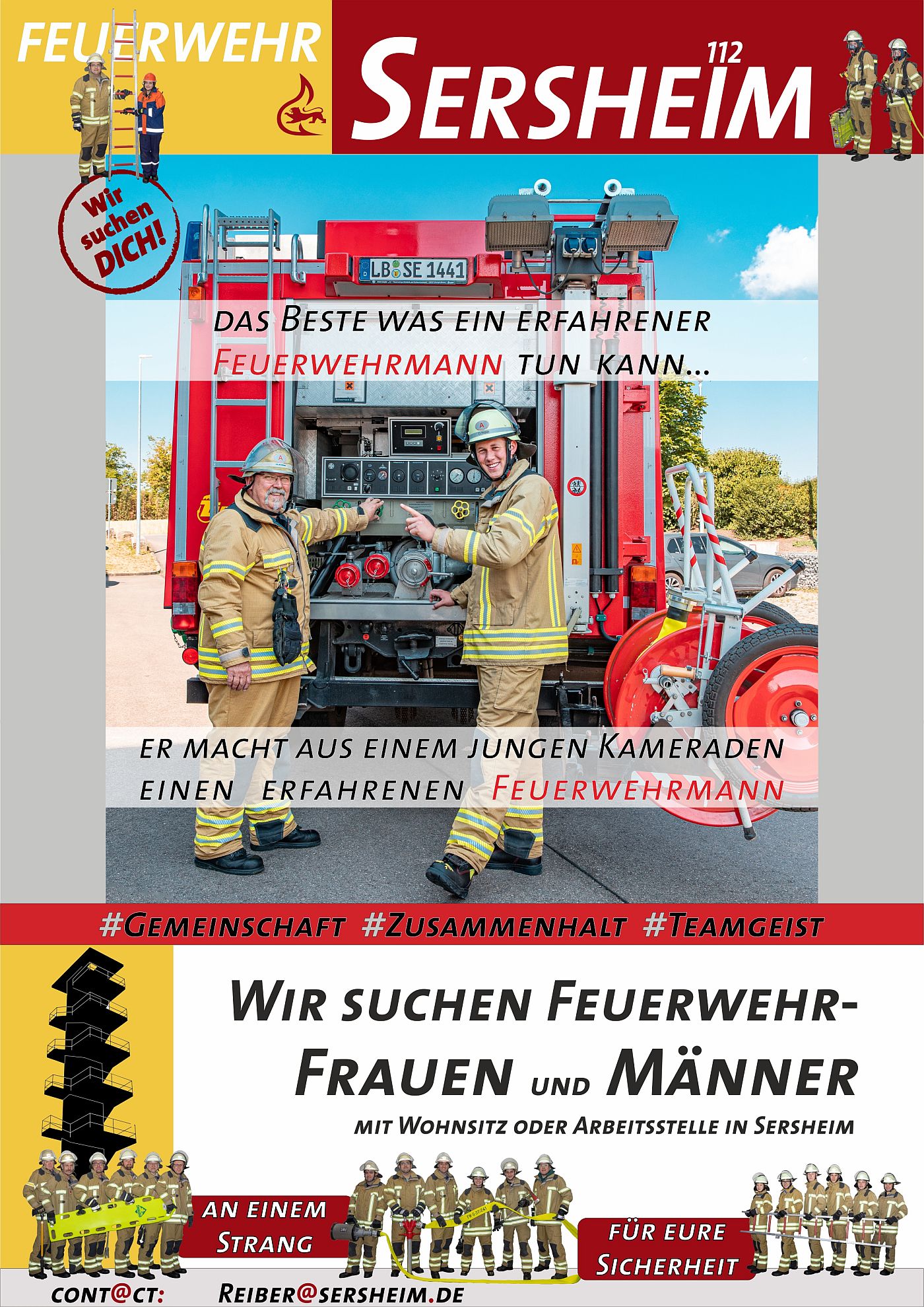 Die Feuerwehr sucht Nachwuchs Die Feuerwehr sucht Nachwuchs