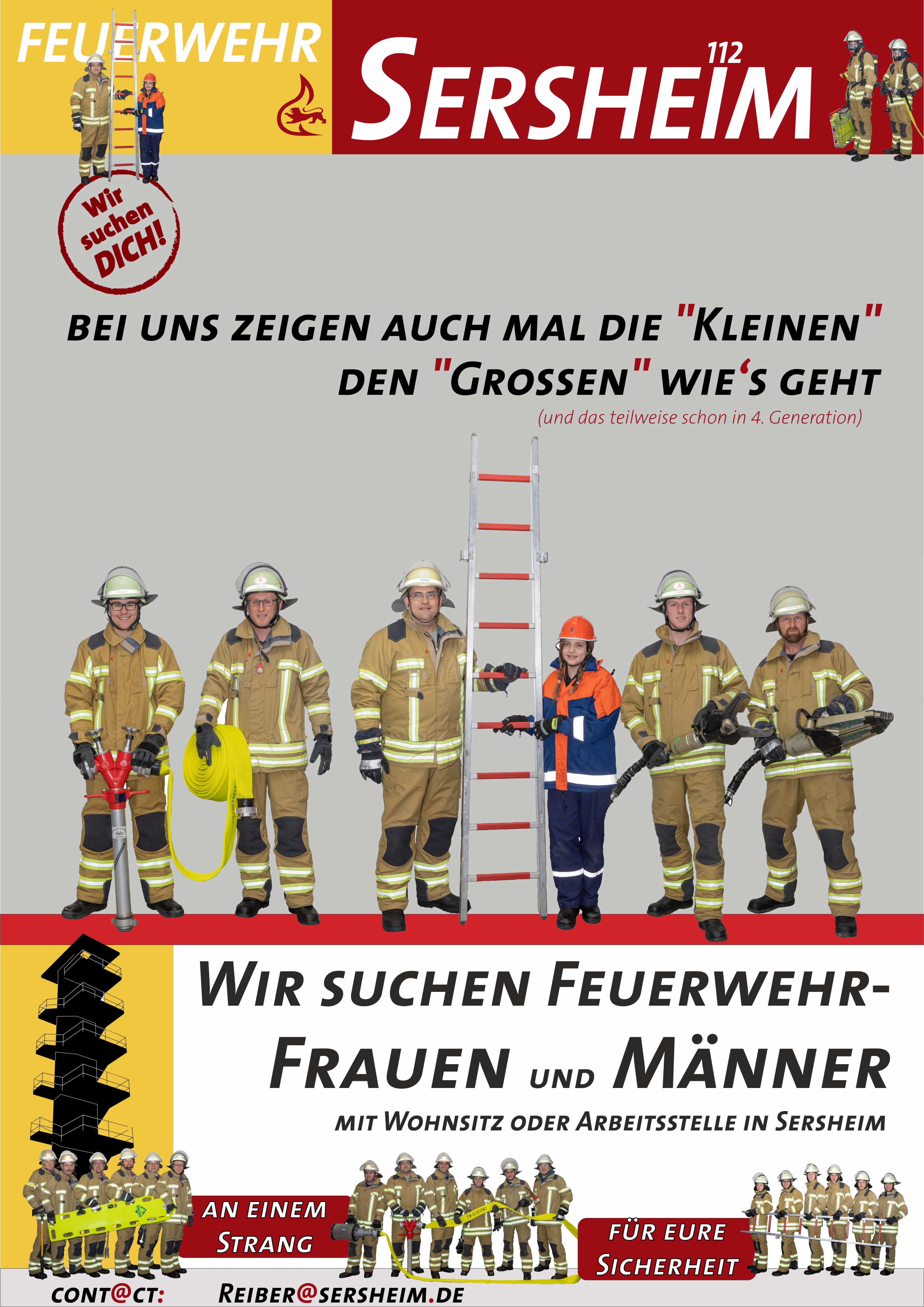 Die Feuerwehr sucht Nachwuchs Die Feuerwehr sucht Nachwuchs